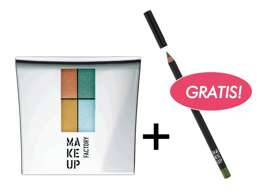 Make Up Factory Eye Colors Zestaw Cieni Quattro nr 75, 4,8g + Kredka do oczu GRATIS!