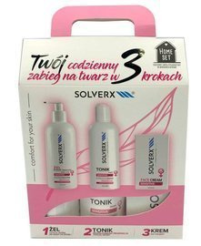 Solverx Sensitive Skin Komplet 3 Kroki Zabiegowe