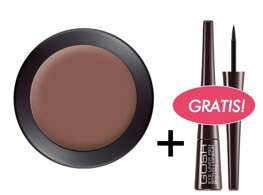 Make Up Factory Mat Eye Shadow Matowy cień pojedynczy Caramel Toffee nr 16, 3 g + Gosh Eyeliner Brown GRATIS!
