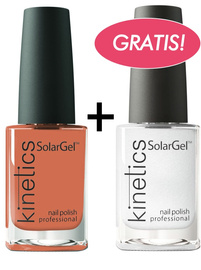 Kinetics Lakier Solarny Solargel 541 Ginger Hint 15 ml + 001 Beginnings GRATIS!