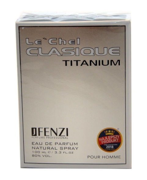 JFenzi Le'Chel Clasique Titanium Pour Homme woda perfumowana 100 ml