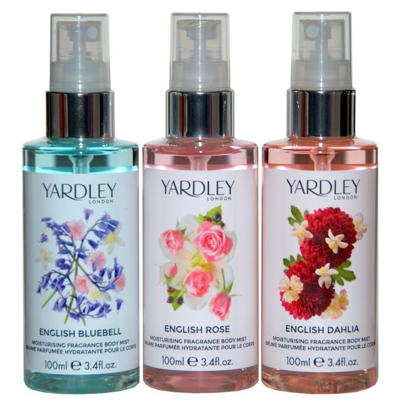 Yardley London Fragrance Mist Collection 3x100 ml Perfumy Damskie